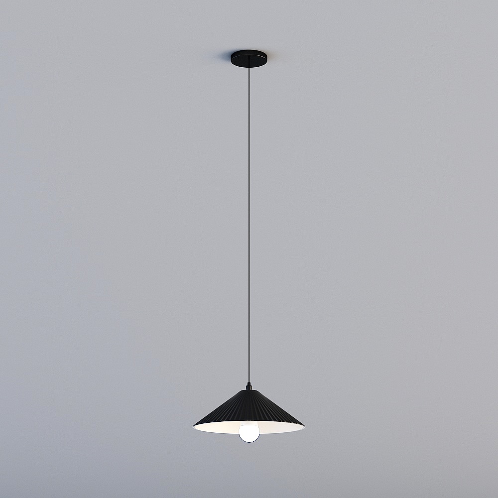 三维灯都·XLG-北欧现代客餐厅卧室书房单头吊灯-N621-大号-黑色